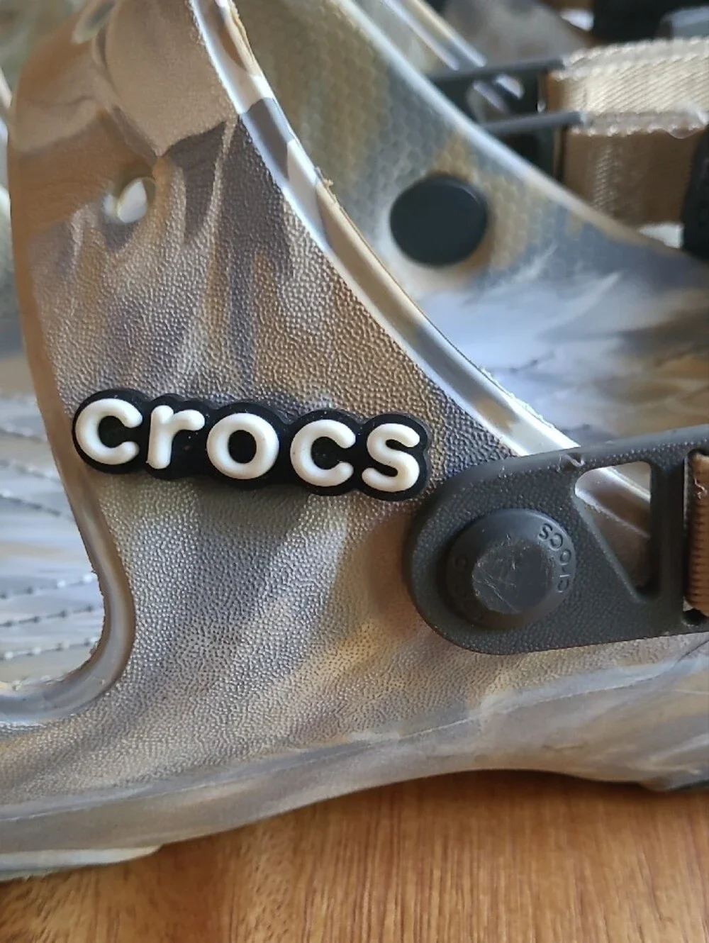 CROCS sandals tan